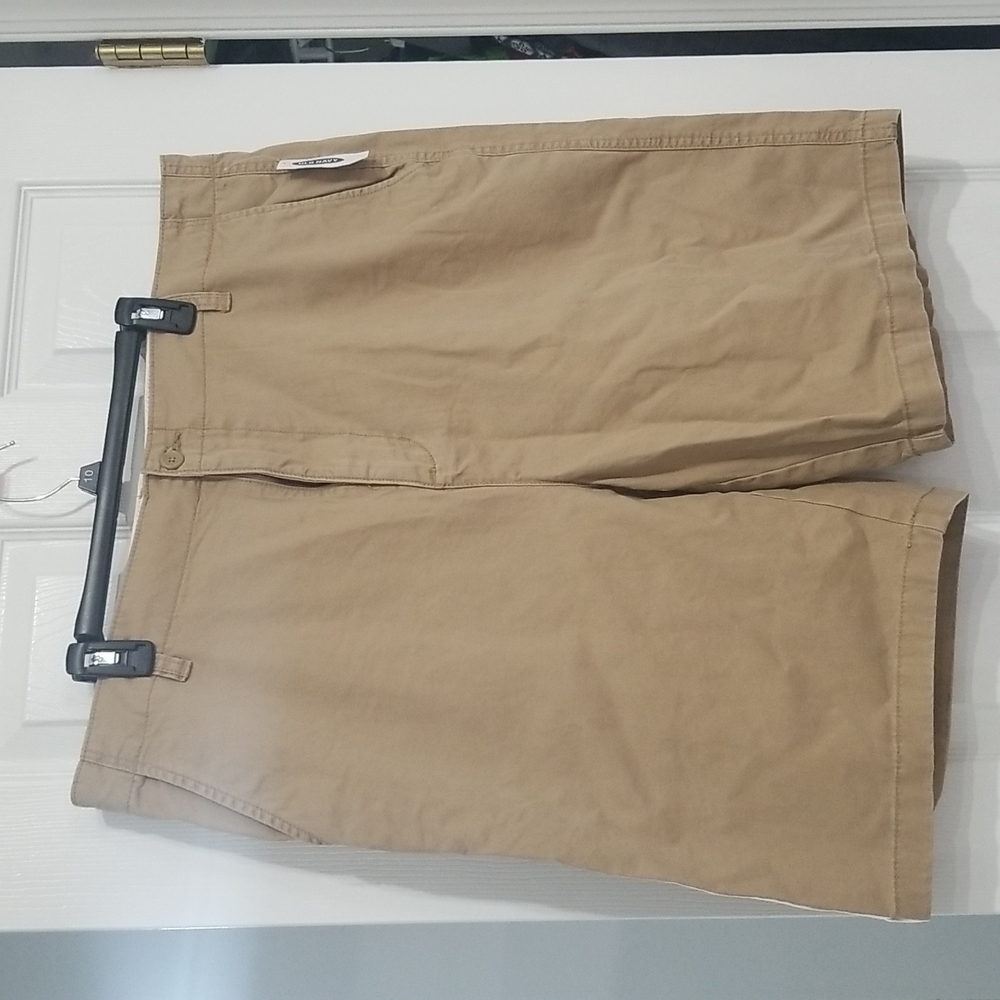 Flat Front Khaki Shorts